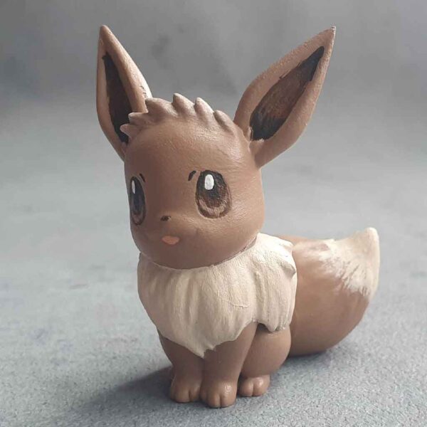 Hand painted, printed Eevee