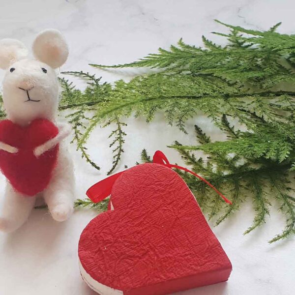 Heart shaped mini notebook