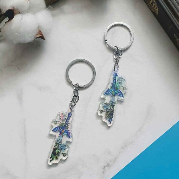 Decayed Master Sword Acrylic Keychain - Image 4