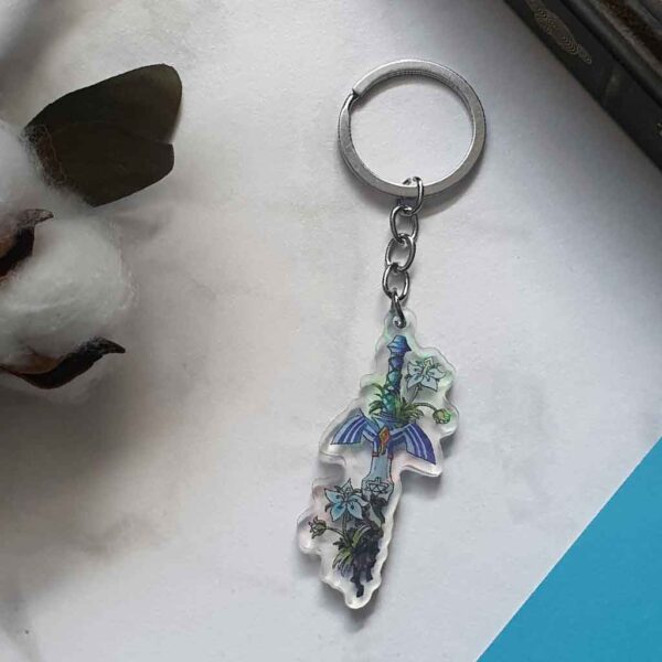 Decayed Master Sword Acrylic Keychain